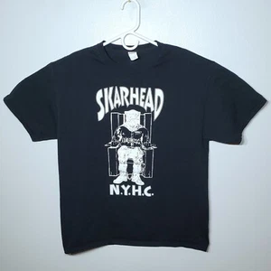 Vtg Skarhead NYHC T-Shirt Hardcore Punk Thugcore Band Tour T shirt Metal L Large - Picture 1 of 3