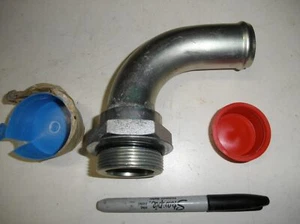 Adaptador de manguera tubular de 1-1/2" 90 grados -24 SAE O-Ring Boss 1-7/8"-12 Parker-Hannifin - Imagen 1 de 2