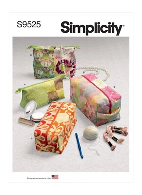 Simplicity Sewing Pattern Zippered Cases - S9525 - Image 1 of 4
