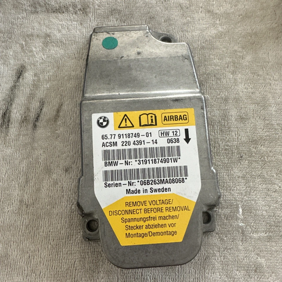 Módulo de control de seguridad BMW E60 serie 5 530Xi OEM SRS 65.77911874901 Foto 1 de 1