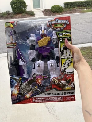 Power Rangers Dino SuperCharge Plesio Charge Megazord Zord Builder 2 modos abiertos Foto 1 de 4
