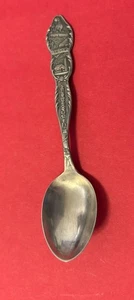 "Cuchara de recuerdo de 4"" de plata esterlina de Alaska para iglesia cabaña de troncos de Alaska" - Imagen 1 de 9