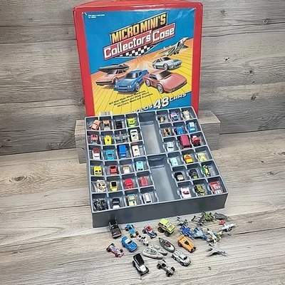 Lote 65 Micro Máquinas Galoob Mini Coche Militar Mixto Años 80 Aviones Coches Barco Estuche Foto 1 de 4