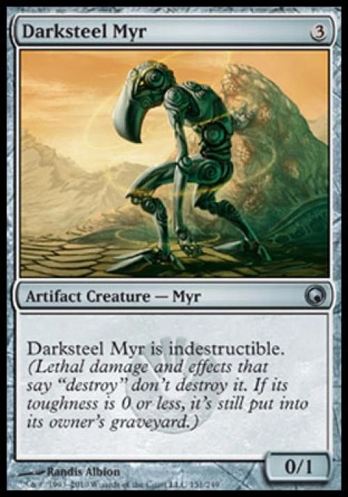 Darksteel Myr - Light Play MTG Scars of Mirrodin - Image 1 of 1