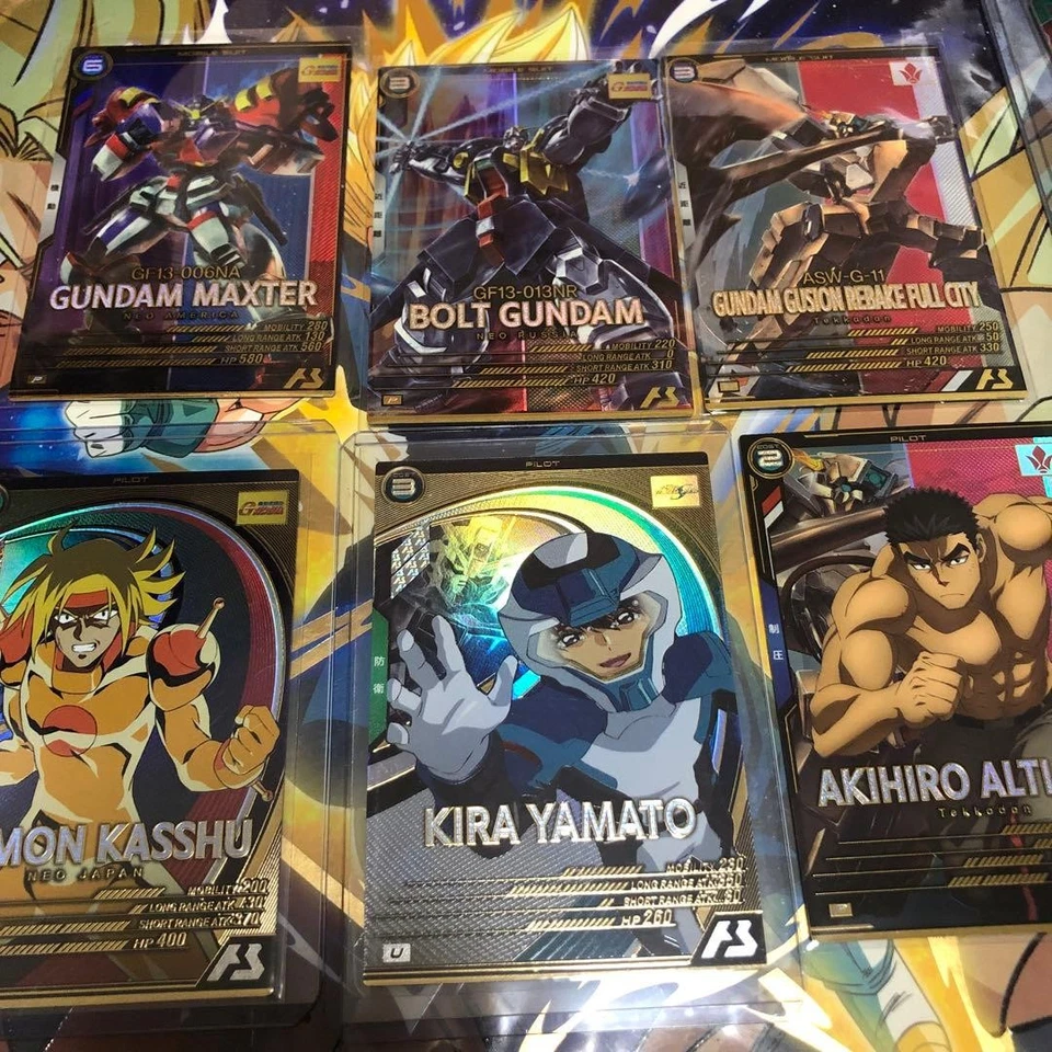 Gundam Arsenal Base FQ2 Series U P 6-card set Domon Kira - Image 1 of 1