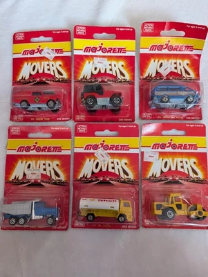 Lote de coches fundidos a presión Majorette Movers serie 200 de 1990 Foto 1 de 4