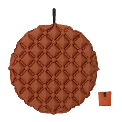 Cojín ligero inflable impermeable ligero redondo suave para acampar al aire libre  Foto 1 de 4