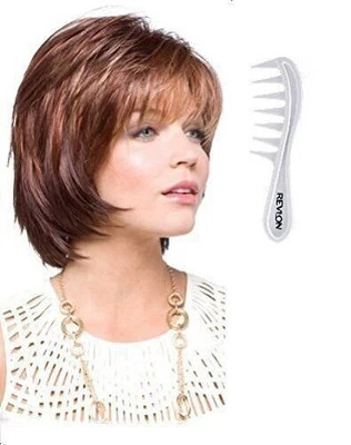 SHANNON Wig #2342 Toasted Brown by Rene of Paris + FREE Revlon Wig Lift Comb - Image 1 of 4