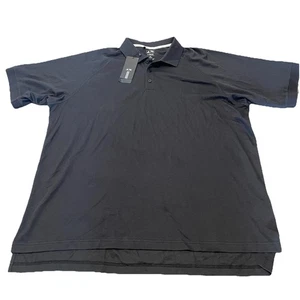 Adidas Climalite Cotton Polo Herren Schwarz Neu Mit Etikett XXL 2XL - Bild 1 von 10