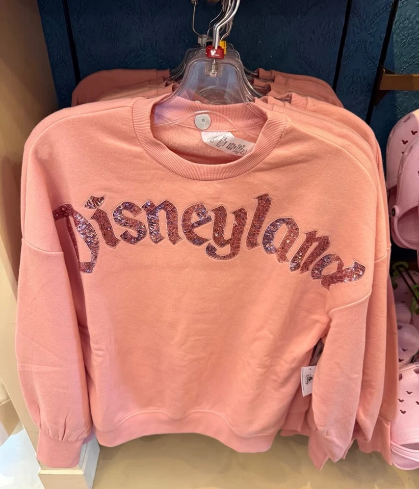 Sudadera Pullover Grande Disneyland 2025 Rosa Lentejuelas Para Mujer’s  Foto 1 de 1