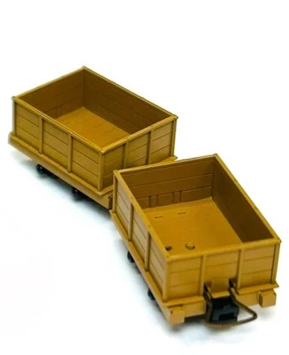 HOn30/HOe Scale Aru-Model Narrow Gauge Open Gondola 2-Car Brass Kit H0e Wagon - Image 1 of 4