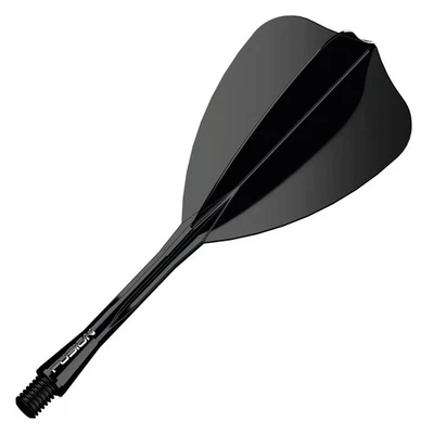 Winmau Fusion Integrated Flight & Shaft Arrow - Medium - Black - Image 1 of 4