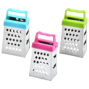 3 Pcs Mini Cheese Grater Stainless Steel Shredder Fruit Slicer Tool - Picture 1 of 12