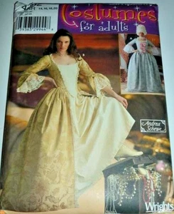 Elizabethan Tudor Renaissance Outlander Dress Sewing Costume Pattern 14-20 LARP - Picture 1 of 4