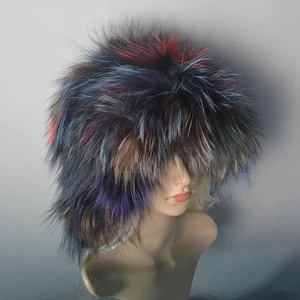 Party Real Fox Farm Fur Women Beanies Caps Cap Warm Hats Genuine Snow Plush - Picture 1 of 31
