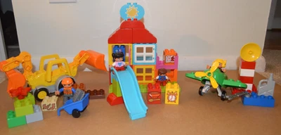 3 Lego Duplo Complete Sets My First Playhouse 10616 Backhoe Loader 10811 & 10808 - Image 1 of 4