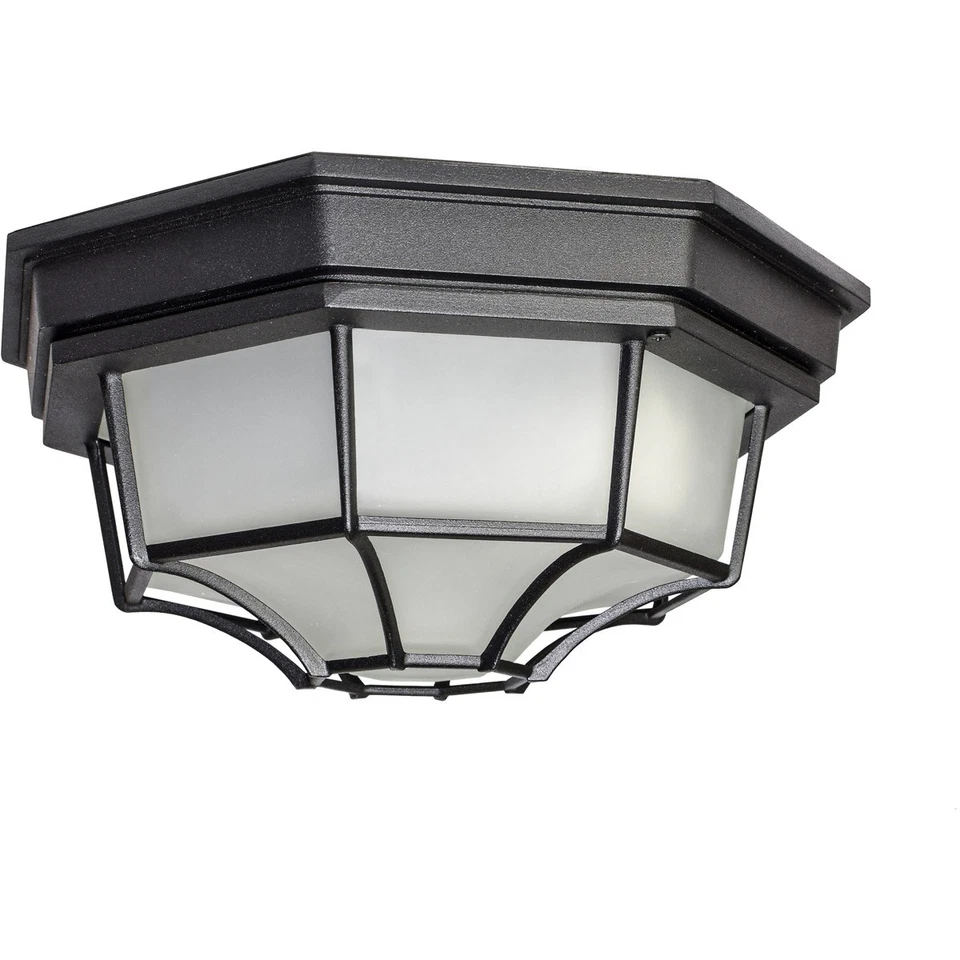 Maxim Lighting 67920BK Crown Hill LED E26 LED 12 inch Black Outdoor Flush Mount - Image 1 of 1
