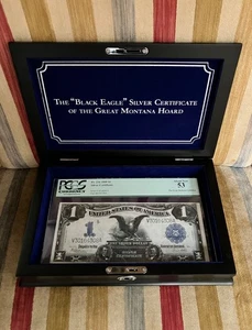 1899 $1 FR236, PCGS 53, Black Eagle Silver Certificate, GREAT MONTANA COLLECTION - Picture 1 of 23