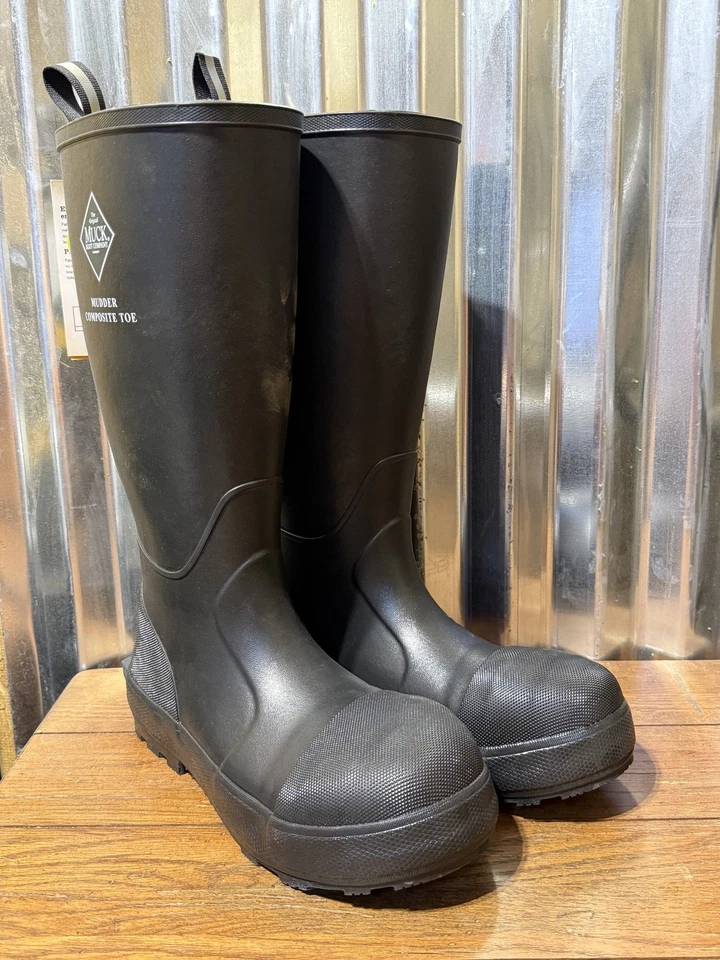 Brand New Size 9M! Men's Muck Boot Mudder Composite Toe Unlined Rubber Work Boot - Image 1 of 4