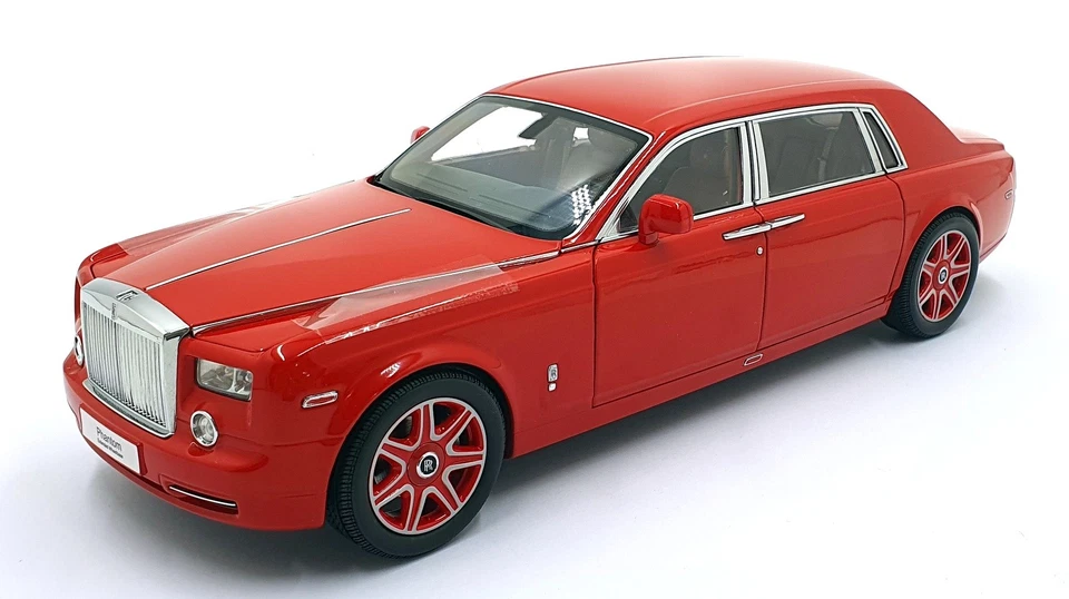 Kyosho 1/18 Scale Diecast 08841LR - Rolls Royce Phantom EWB - Light Red - Image 1 of 4