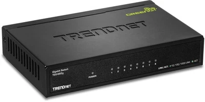 TRENDnet 8-Port Gigabit GREENnet Switch, TEG-S82G, Ethernet Splitter, Ethernet/N - Image 1 of 4
