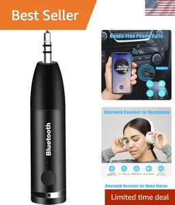 Dual Connection Bluetooth AUX Receiver: Mühelose Musik und Anrufe in Schwarz - Bild 1 von 9