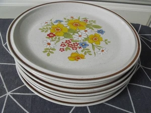 JUEGO DE 7 PLATOS DE CENA CASUAL ELEGANCIA 671 GRES HOGAR 10 5/8" NOS - Imagen 1 de 3