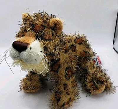 Ganz Webkinz Leopard Plush 12 " Cute Soft Endangered Spots Orange Black Cat Wild - Image 1 of 4