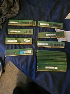 Lot Of 35 Modules DDR4 Desktop Ram Mixed & Tested !!! - Picture 1 of 4
