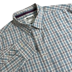 Mountain Khakis Mens Large Multicolor Plaid Uptown Tattersall Shirt Button Down - Picture 1 of 7