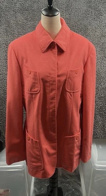 Chaqueta Blazer Anne Klein II Coral Lana Mezcla Cachemira Mujer Talla L? Foto 1 de 4