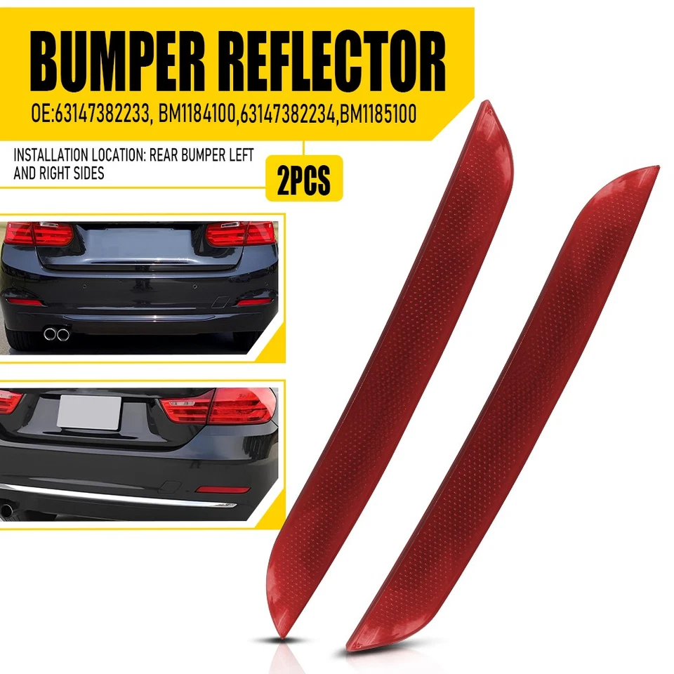 Parachoques reflector para BMW 2012-2015 320i 328i 328i xDrive 14-16 trasero 428i diestro Foto 1 de 1
