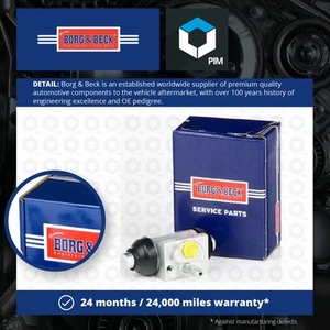 Wheel Cylinder fits SMART FORFOUR 454.000 1.5D Rear 04 to 06 OM639.939 Brake B&B - Picture 1 of 3