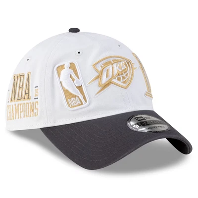 Oklahoma City Thunder New Era NBA Finals Champions Ring Ceremony 9TWENTY Hat OKC - Image 1 of 4