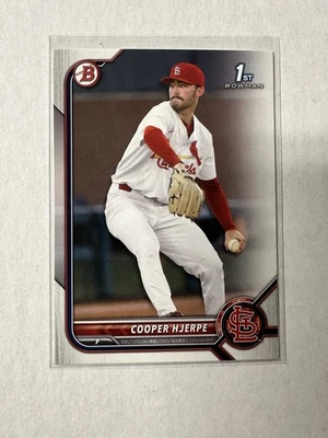 Cooper Hjerpe RC 2022 Bowman Draft #BD95 Cardinals 1st Bowman Rookie - Image 1 of 2