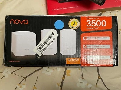 🔥 OPEN BOX – Tenda Nova MW5 AC1200 Dual Band Mesh Wi-Fi System (3-Pack) | White - Image 1 of 4
