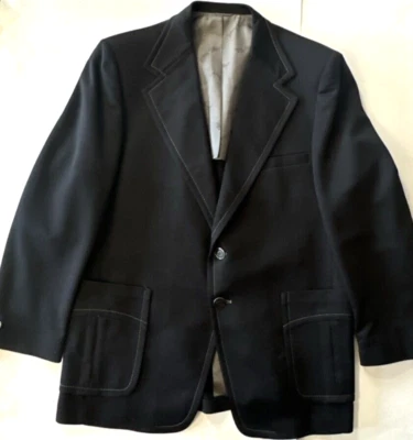 Винтажный мужской блейзер из полиэстера Johnny Miller Sears Leisure костюм куртка - Изображение 1 из 4