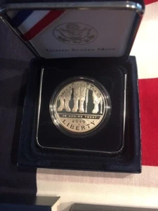 2010 American Disabled Veterans Silver Dollar - Proof - Picture 1 of 2