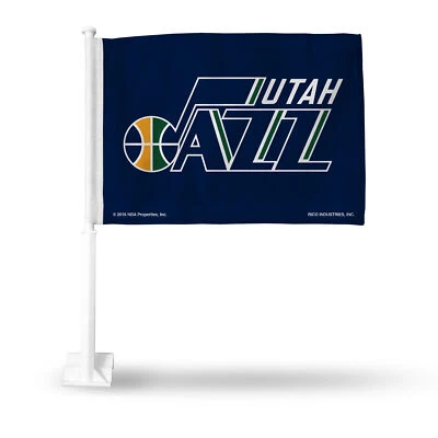 Utah Jazz NBA 11X14 Window Mount 2-Sided Car Flag - Image 1 of 4