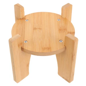 Drink Dispenser Stand Wooden Drink Dispenser Stand Base Round Pedestal Drink - Picture 1 of 12