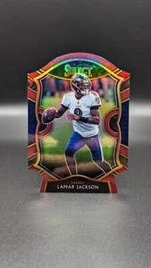 2020 Panini Select LAMAR JACKSON Concourse Level Maroon Red Prizm Die Cut #3  - Picture 1 of 2