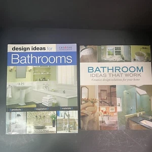 Lot of Two Bathroom Design Books Lot of Two Idea & Plan Books Pre Owned - Picture 1 of 13