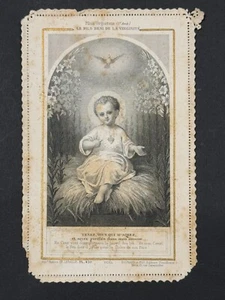 holy card santino merlettato canivet LETAILLE PL. 450 "JESUS CHILD" - Picture 1 of 2