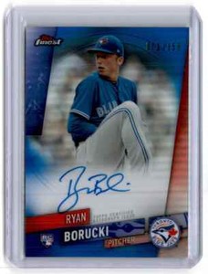 2019 Topps Finest Autographs Blue Refractor Ryan Borucki RC Auto 071/150 Toronto