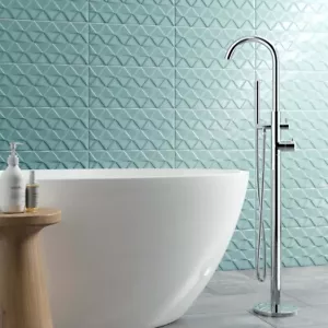 BATHROOM MOUNTAIN Trent Chrome Thermostatic Freestanding Shower Mixer Tap 12082 - Picture 1 of 6