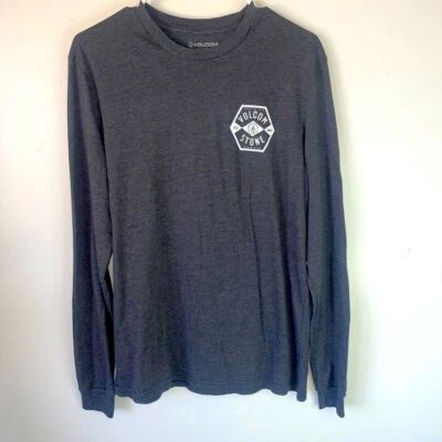 Camiseta de manga larga Volcom Stone logotipo gráfico monopatín surf ropa informal Foto 1 de 2