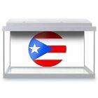 Fischtank Hintergrund 90x45cm - Coole Puerto Rico Flagge #9020