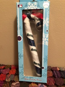 Forever Collectibles MLB Seattle Mariners Glass Candy Canes Ornament NEW  - Picture 1 of 6
