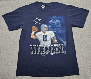 VINTAGE Dallas Cowboys Shirt Mens Large Troy Aikmen 1997 Nutmeg NFL Football 90s - Picture 1 of 10