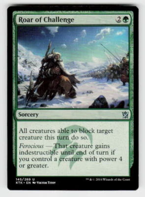 Khans of Tarkir #145 Roar of Challenge - Image 1 of 2